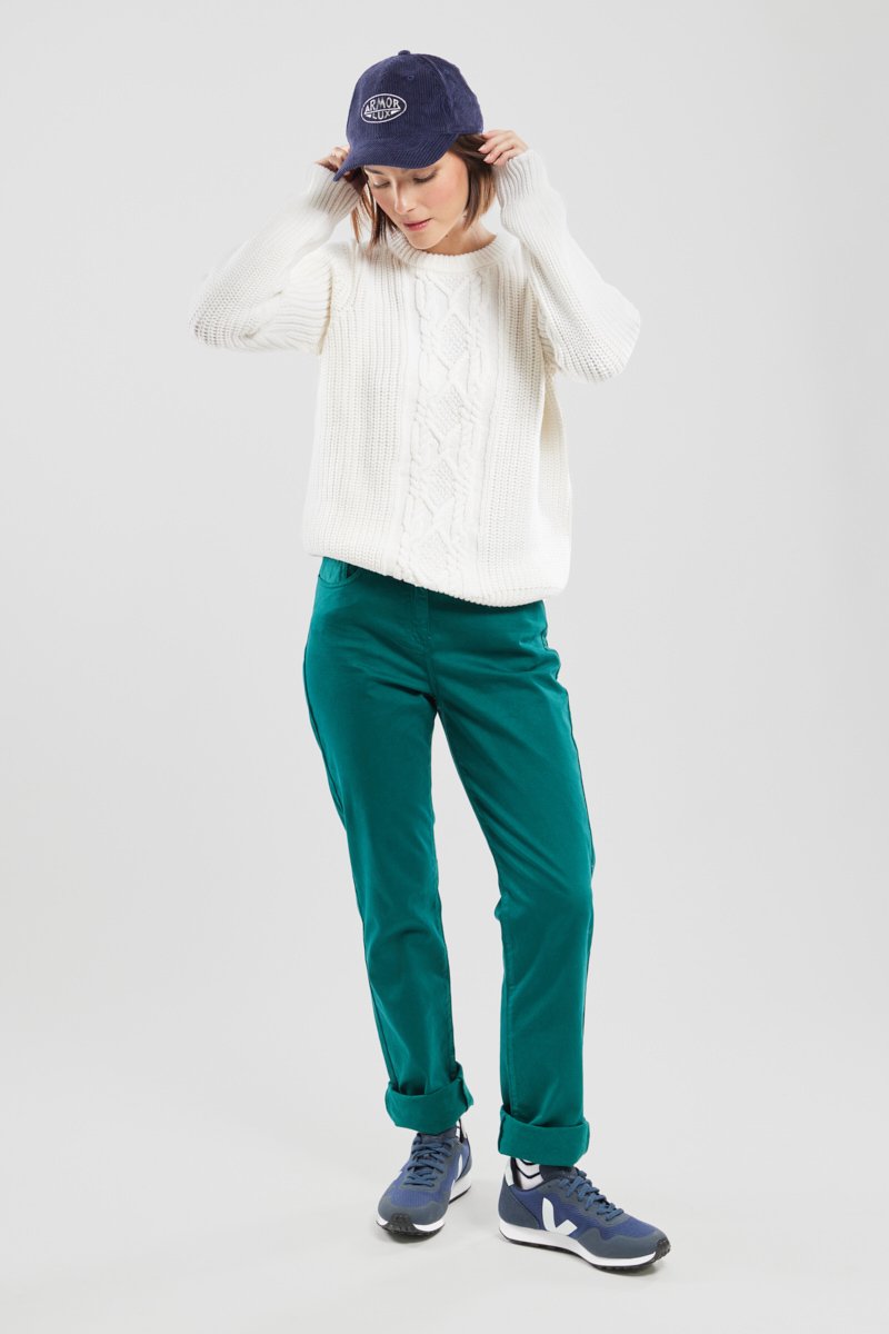 Pantalon droit - coton