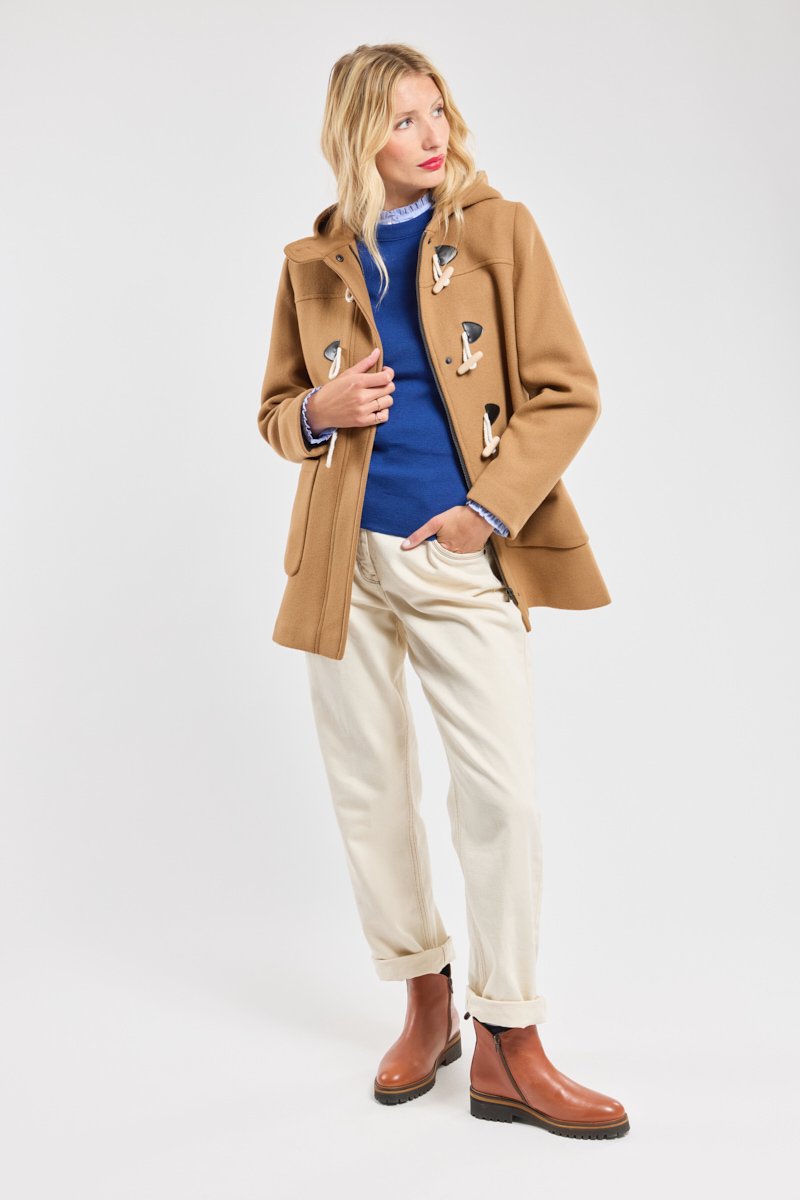 Duffle-coat court - laine