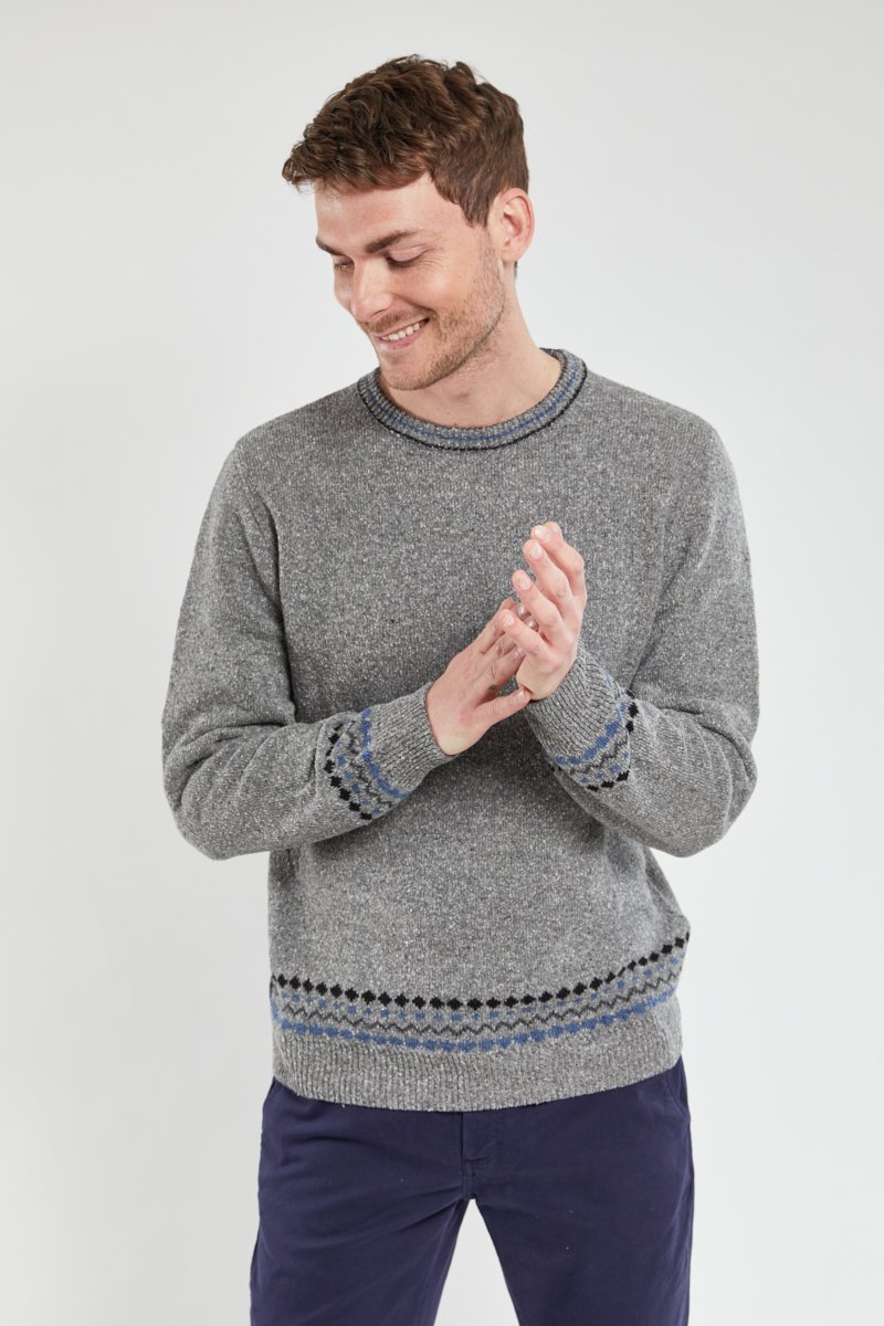 Pull maille jacquard Berac - lambswool