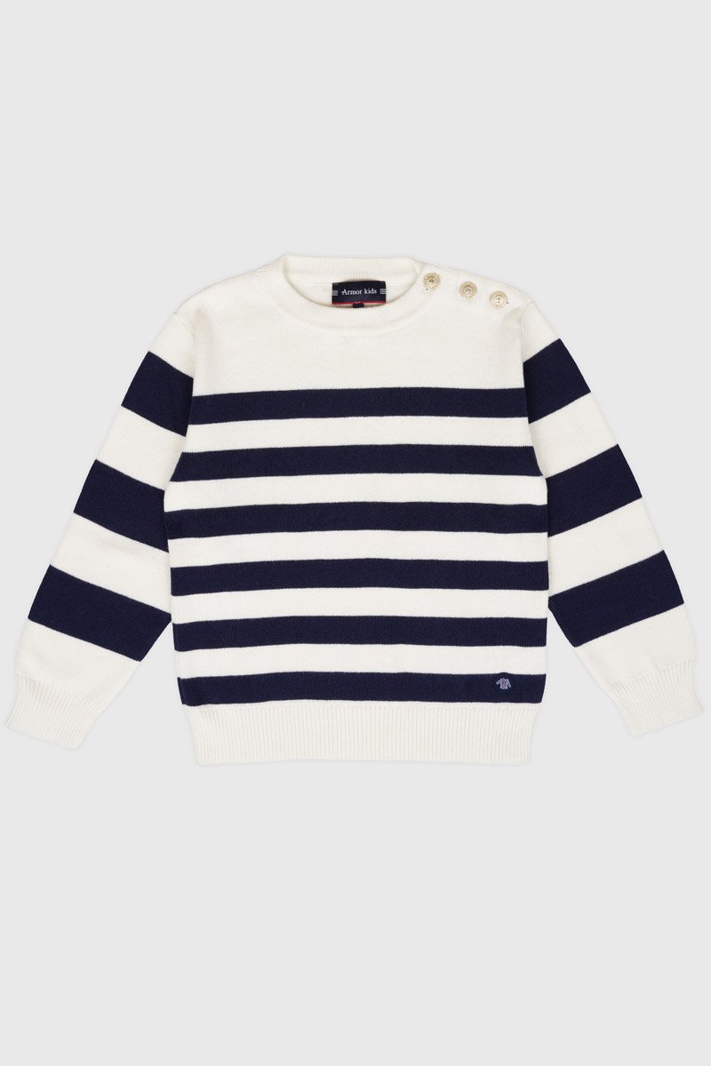 Pull marin Kids - coton et laine