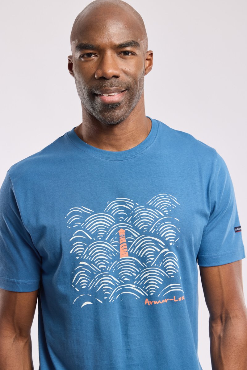 T-shirt  vagues  - coton leger