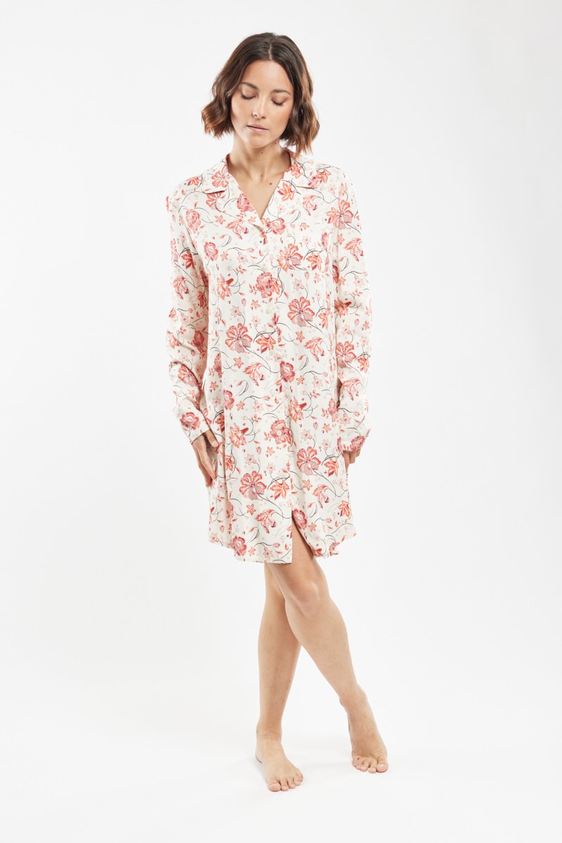 Chemise de nuit imprime floral