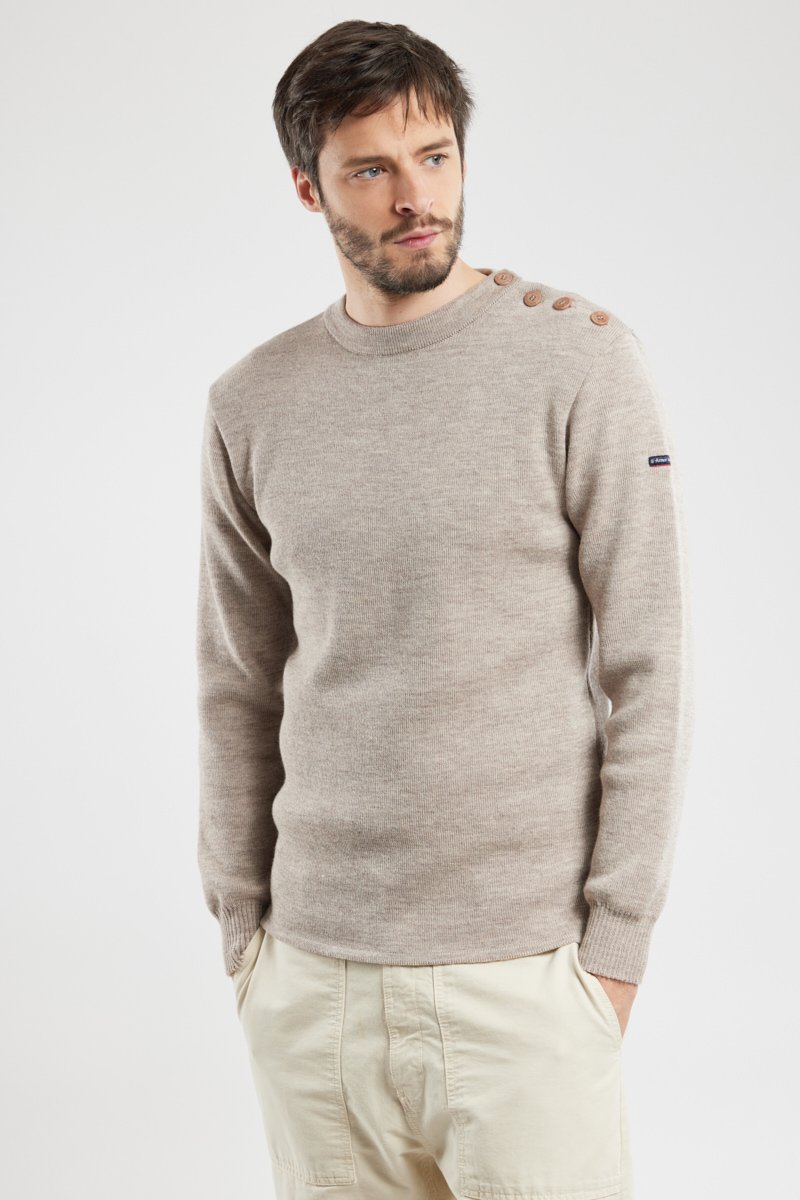 Pull marin uni  Fouesnant  - laine