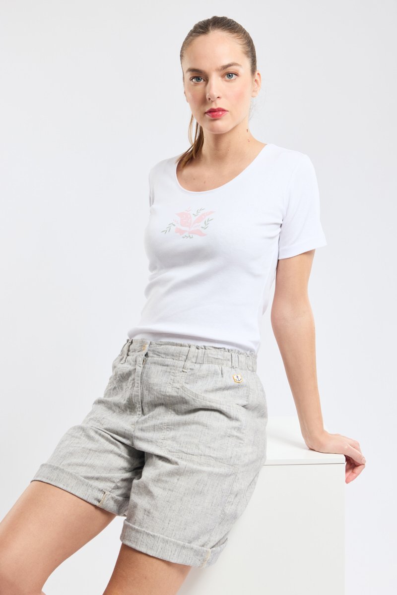 T-shirt  vegetal  - coton leger