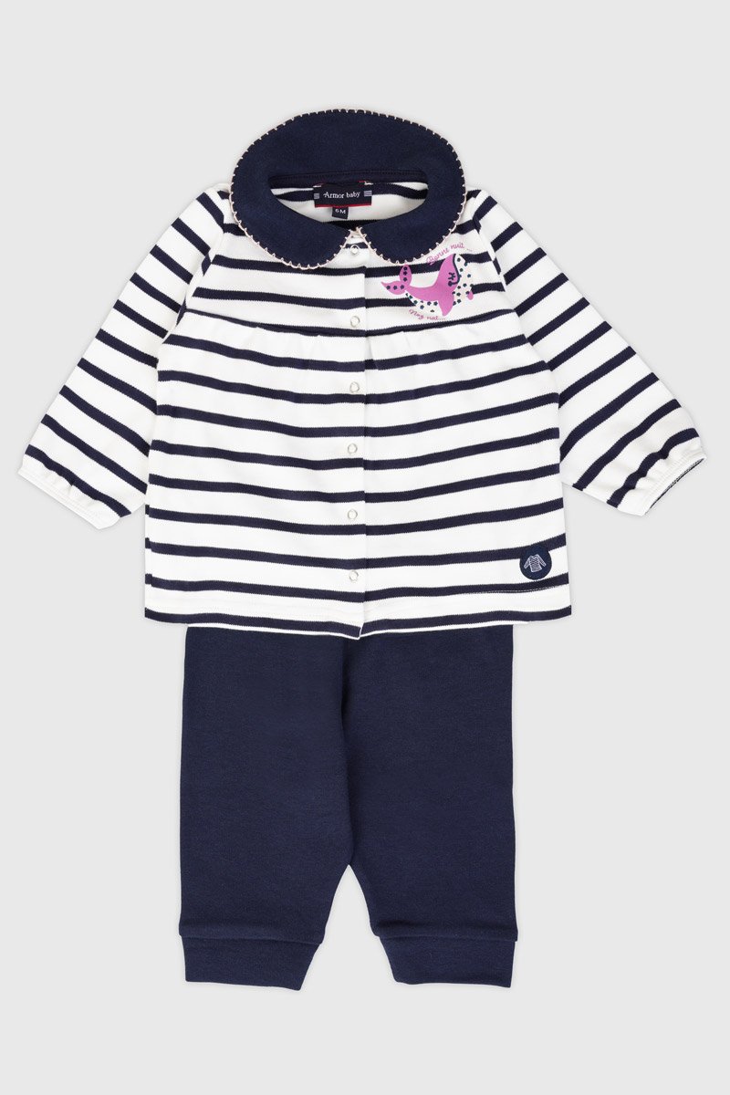 Pyjama raye Baby - coton epais