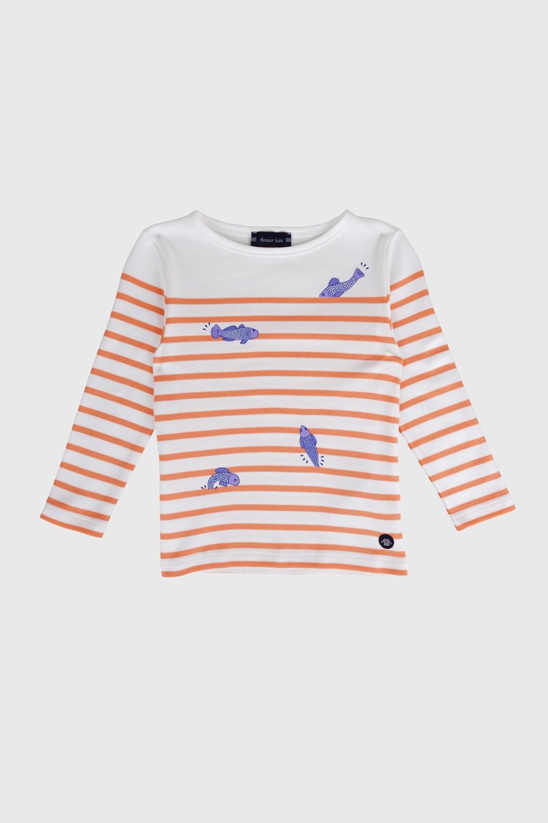 Mariniere  poisson colore  Kids - coton epais