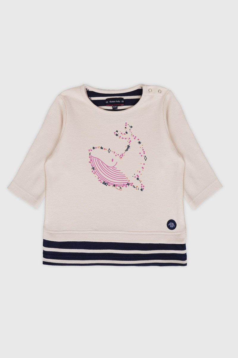 T-shirt  baleine  Baby - coton epais