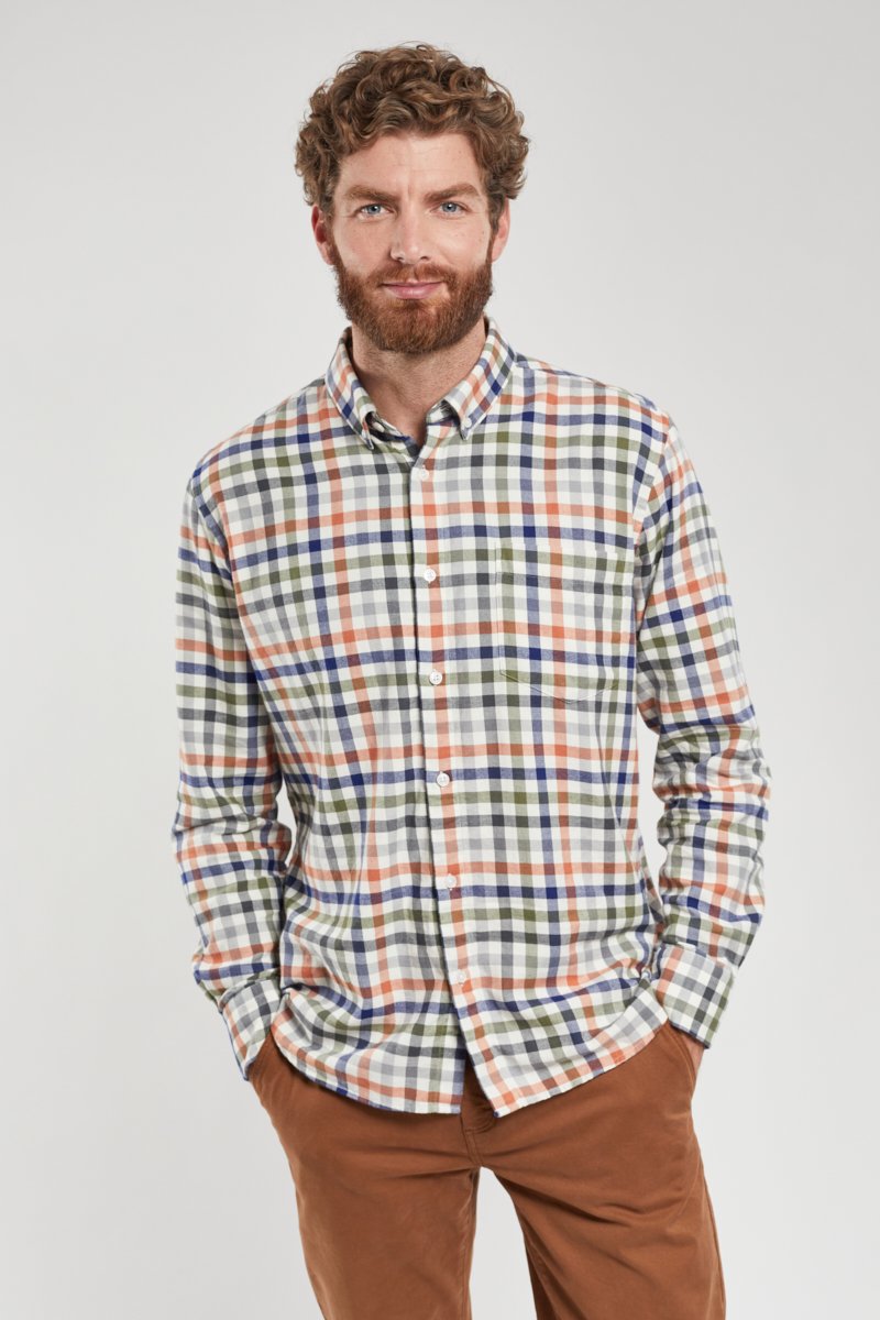 Chemise a carreaux - coton flanelle