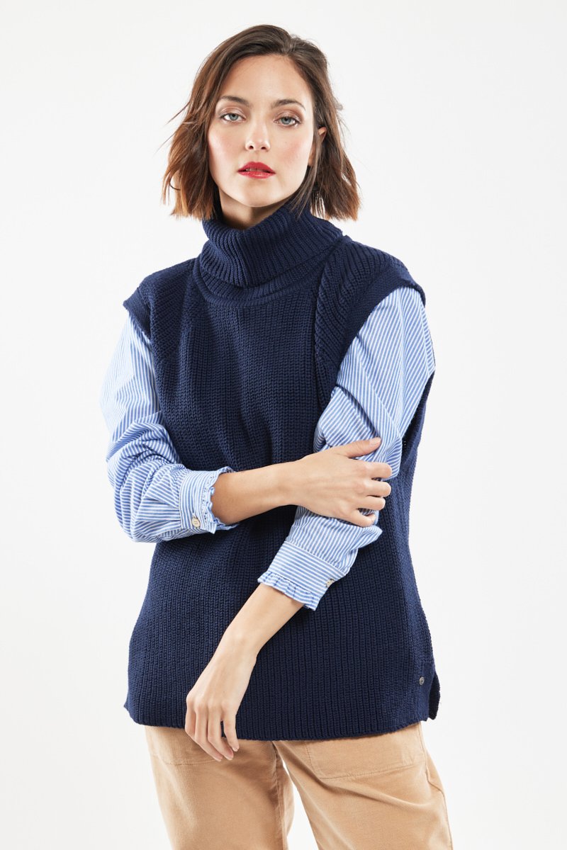 Pull sans manche Rita - laine