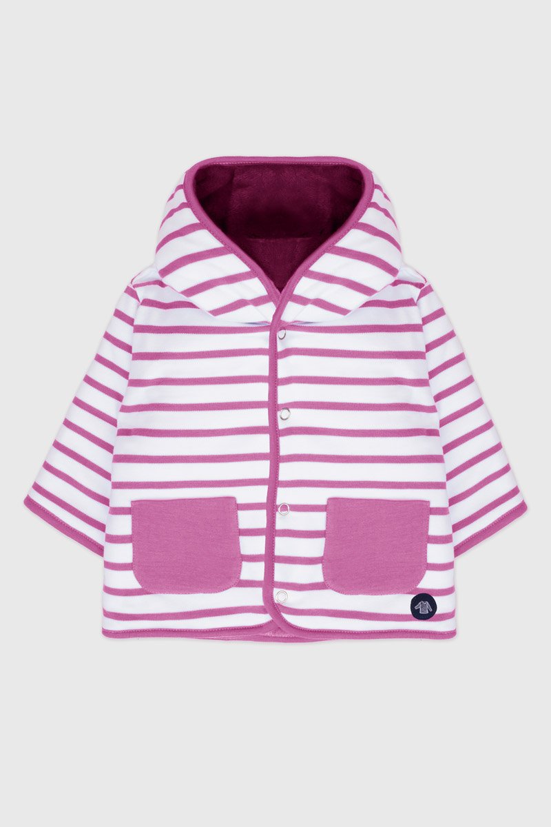 Veste reversible molletonnee Baby - coton epais