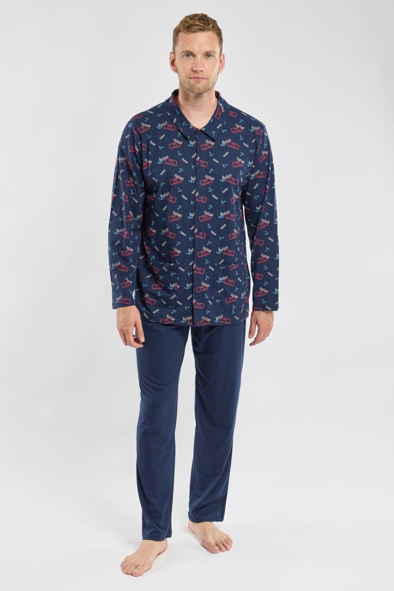 Pyjama ouvert - coton leger