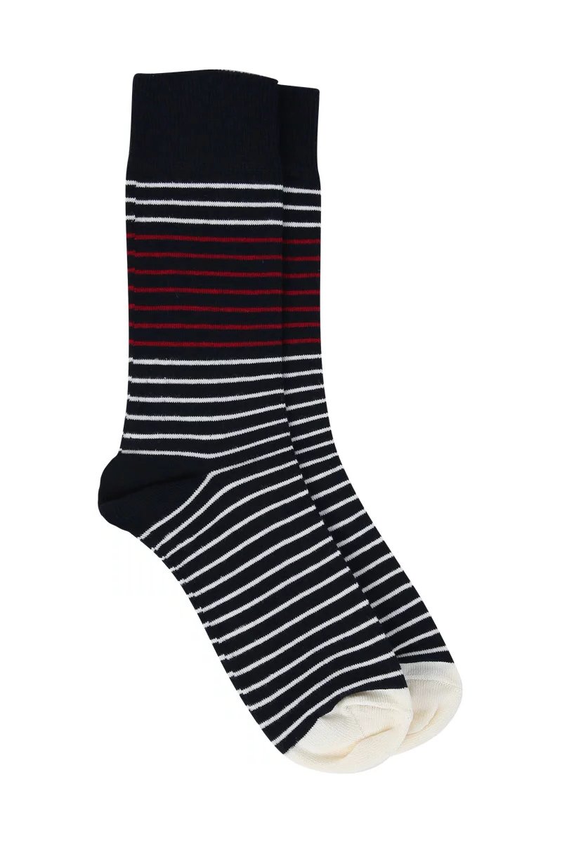 Chaussettes rayees Homme - coton