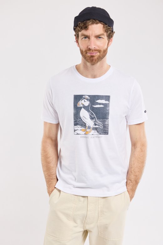 T-shirt  oiseau matelot  - coton leger