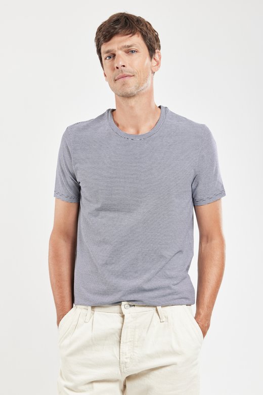 T-shirt col rond - coton et modal