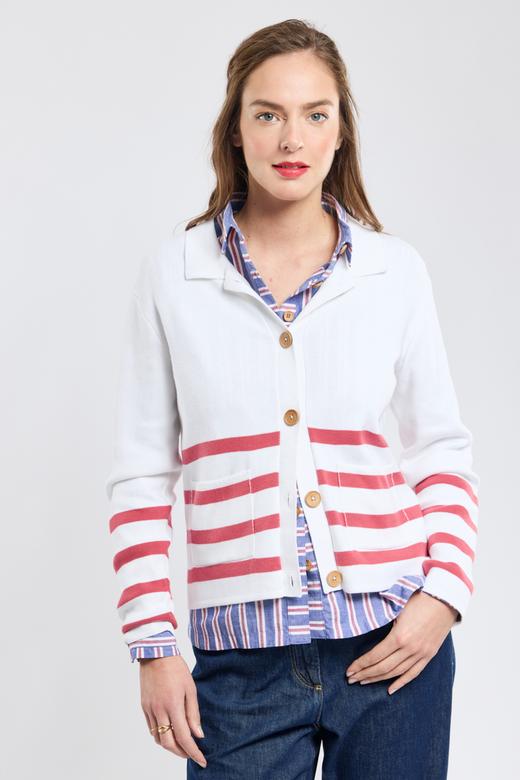 Cardigan boutonne - coton