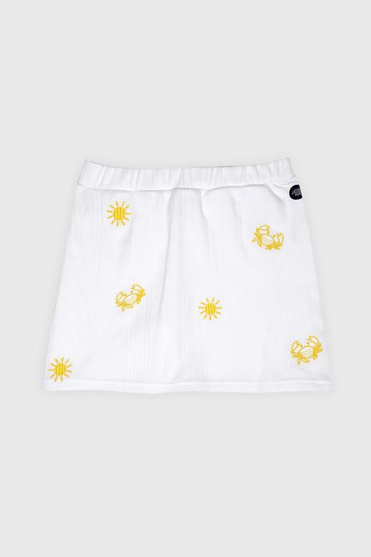 Jupe-culotte brodee - coton