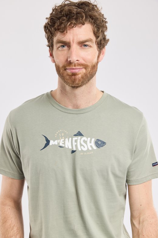 T-shirt  m'en fish  - coton leger