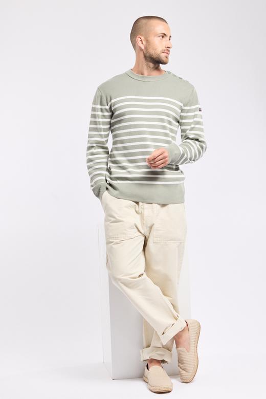 Pull marin raye - coton