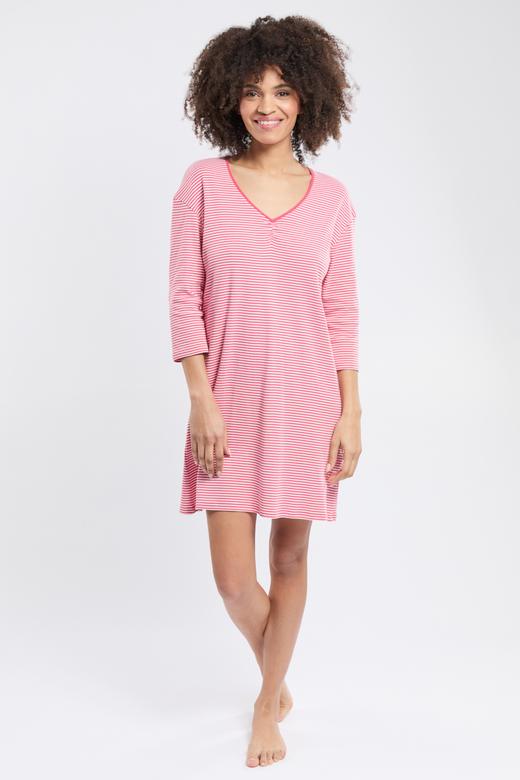 Chemise de nuit rayee - coton leger