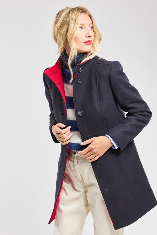 Manteau bi-colore - laine