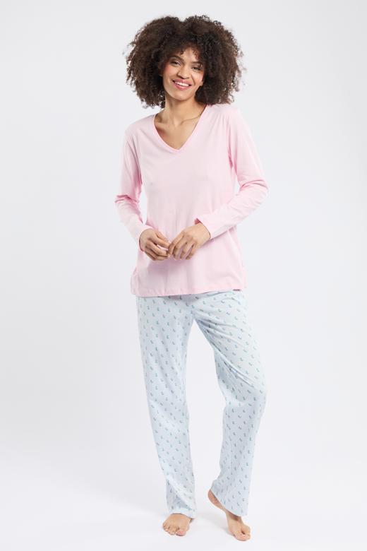 Pyjama imprime fleurs - coton leger