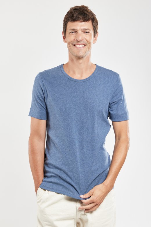 T-shirt col rond - coton epais issu de l’agriculture biologique 