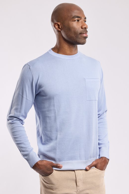 Pull poche poitrine - coton