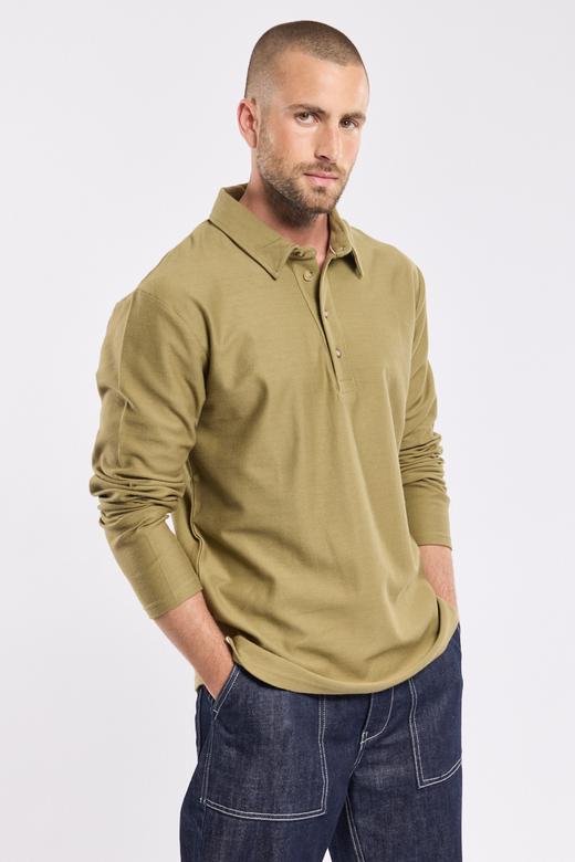 Polo manches longues - coton leger