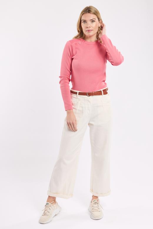 Pull marin double boutonnage - coton