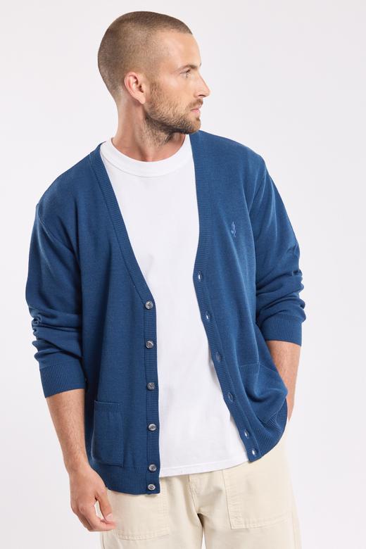 Cardigan boutonne Berac - laine merinos et acrylique